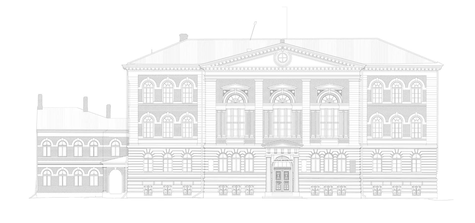 Fasādes 2D rasējums no 3D lāzerskenēšanas punktu mākoņa datiem