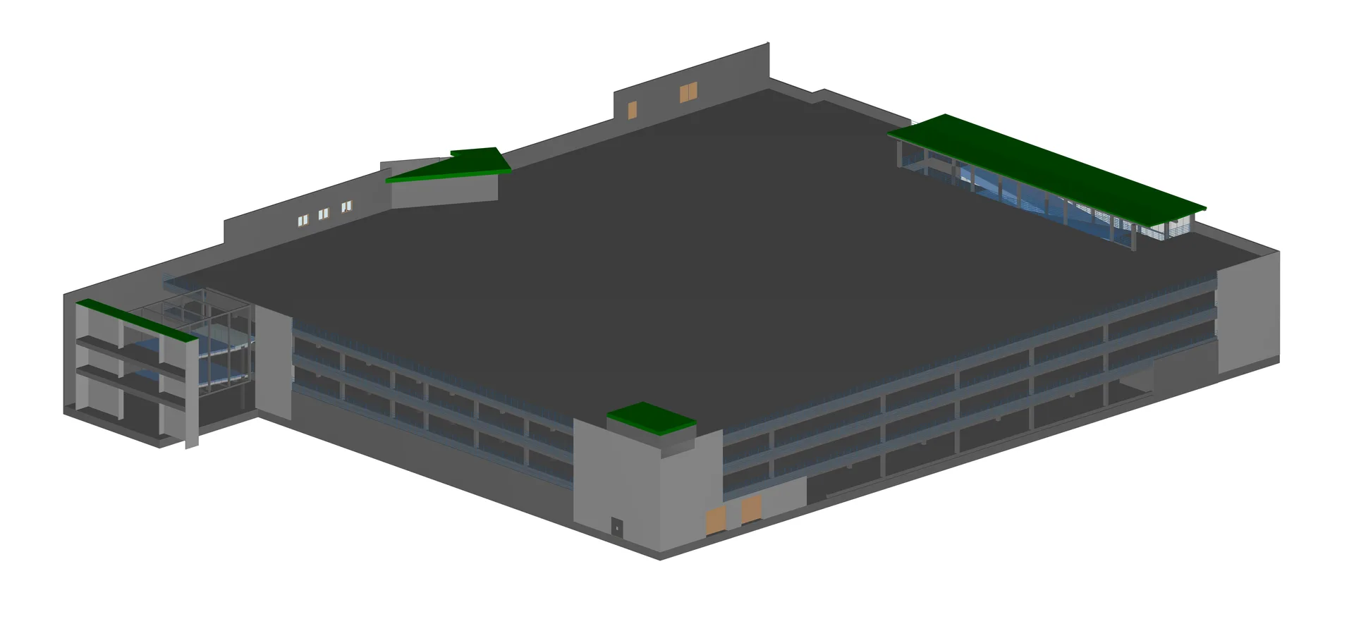 Ēkas 3D modelis, kas sagatavots no lāzerskenēšanas datiem