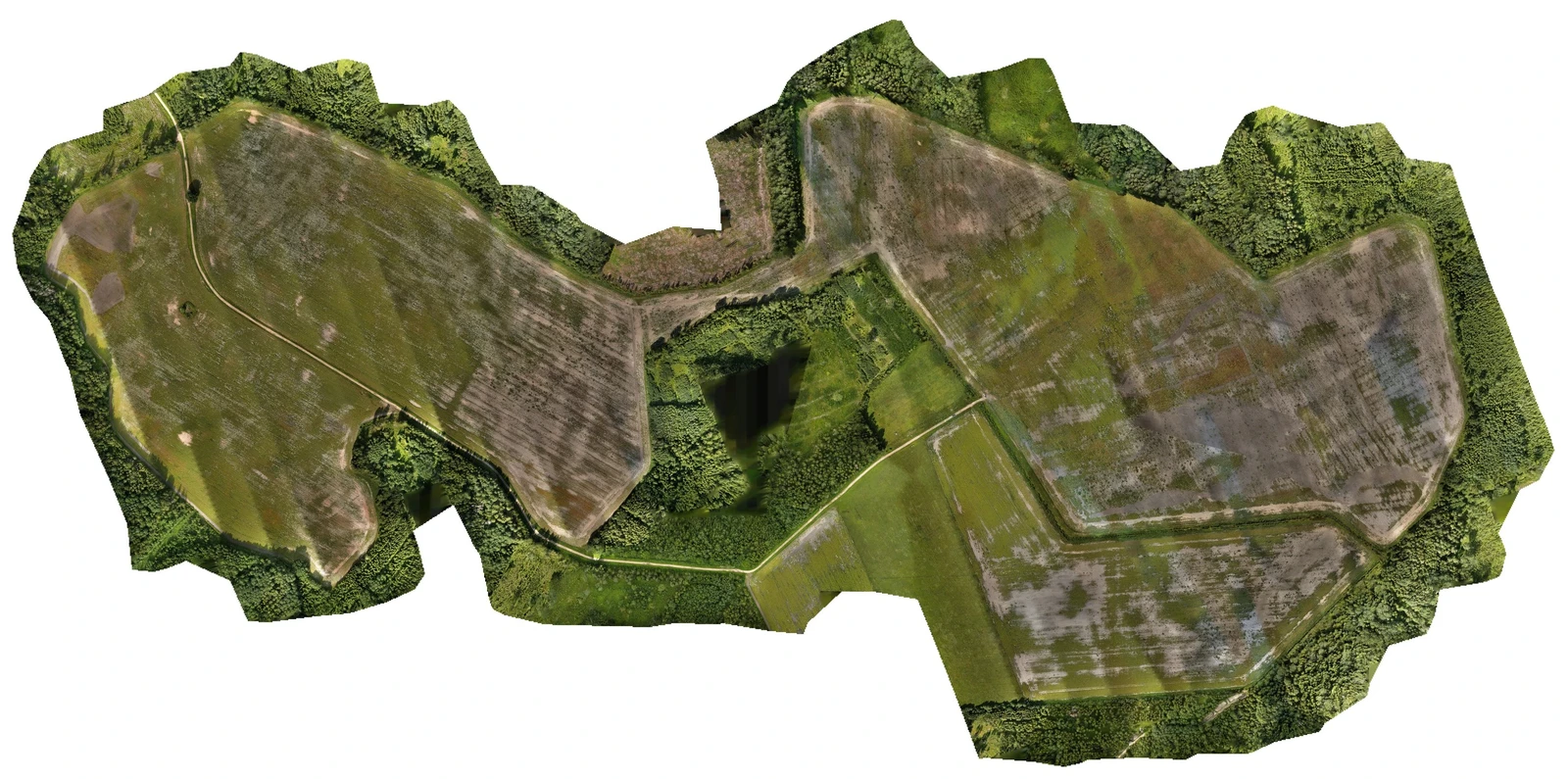 Ar dronu sagatavots ortofoto teritorijas uzmērīšanai un analīzei